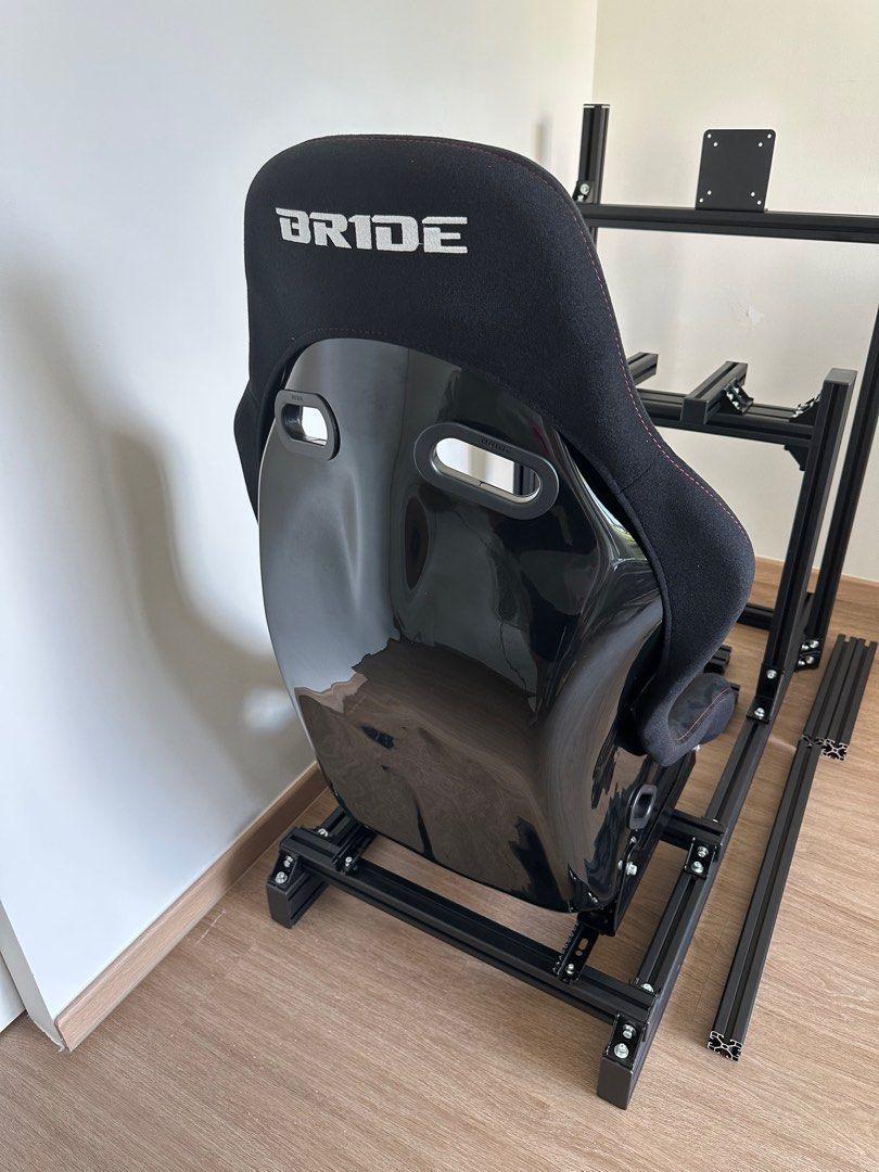 Racing bucket seat rear view