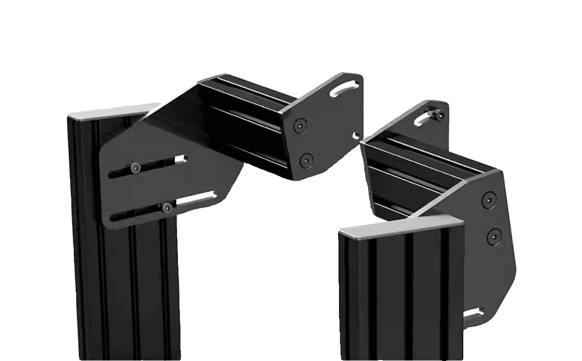 Tiltable wheelbase mount close-up